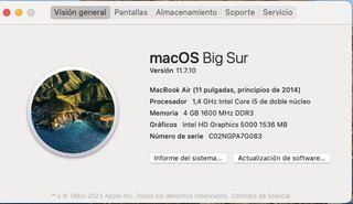 MacBook Air 11 Plata + Funda