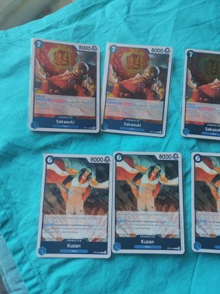 4 Sakazuki y 4 Kuzan One Piece TCG Cartas