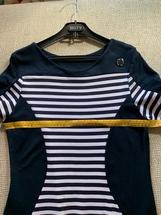 Vestido marinero rayas y volantes