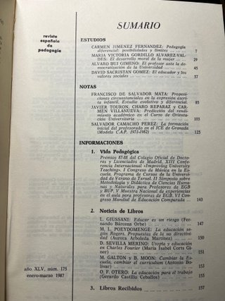 Revista Española de Pedagogía CSIC