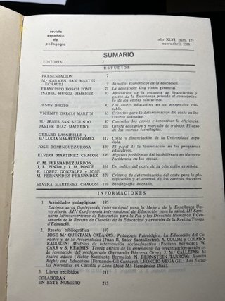Revista Española de Pedagogía CSIC