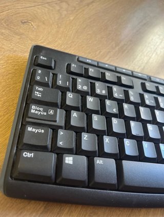 Teclado y Ratón Inalámbrico Logitech Negro