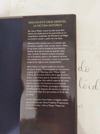 Harry Potter y el legado maldito Partes uno y dos