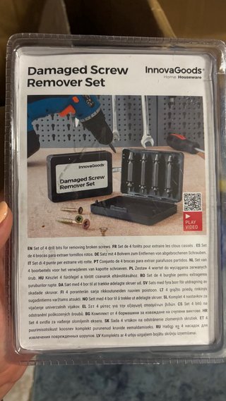 Juego 4 Brocas Extractor Tornillos Dañados
