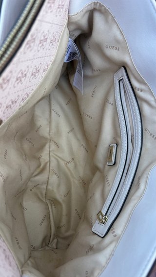 Bolso Guess Rosa y Blanco
