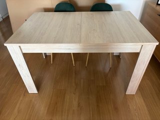 Mesa Comedor Extensible Madera Clara