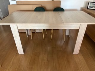 Mesa Comedor Extensible Madera Clara