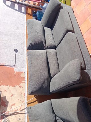 Conjunto de sillones grises