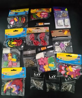 Lote abalorios y accesorios para manualidades