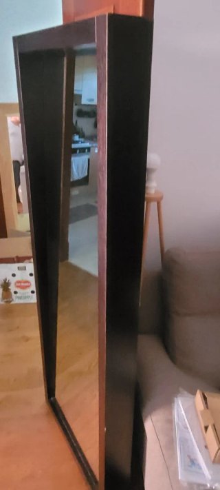 Espejo de pared madera y cristal