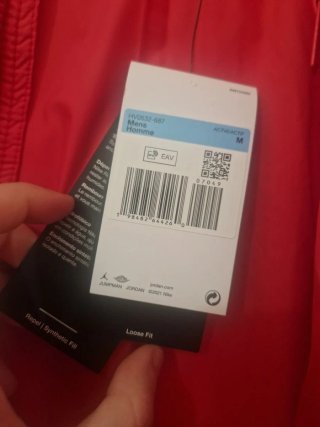 Chaqueta Jordan Roja
