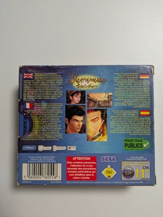 Shenmue Dreamcast SEGA Acción Aventura
