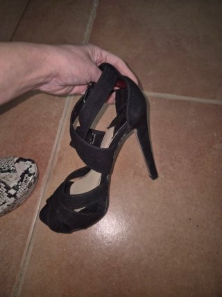Tacones negros  talla 36