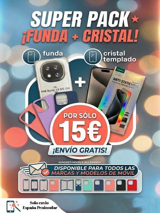 PACK Funda + Cristal Templado