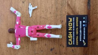 BANDAI 93, ANTIGUO MUÑECO POWER RANGER COLOR ROSA
