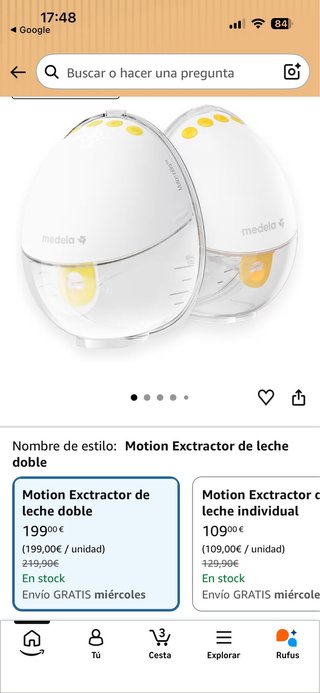 Sacaleches Medela Motion InBra