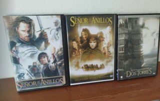 Lote 3 DVDs El Señor de los Anillos
