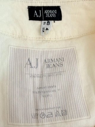 Armani Jeans Abito Donna Taglia 40\S Lino Viscosa