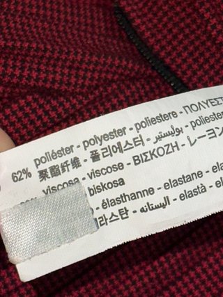 Pantaloncino skort Zara bordeaux plissettato tg L