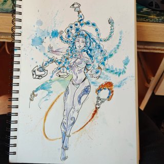Dibujo original Final Fantasy X - Shiva