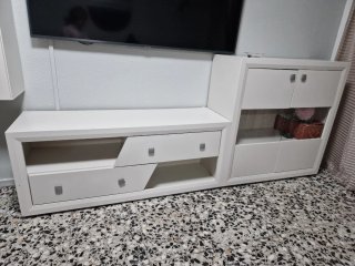 Mueble de salón blanco precio negociable