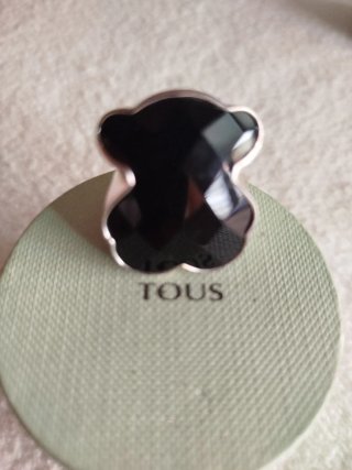 Anillo Tous Negro Plata Onix.