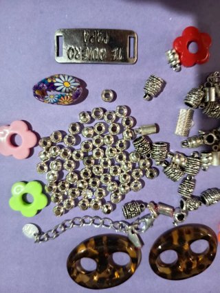 Lote abalorios bisutería DIY