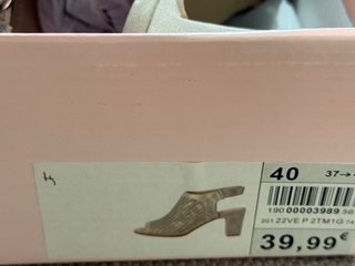 Sandalias Piccola Talla 40 Beige Doradas