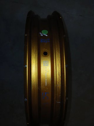 Llanta radios delantera dorada BMW 1200/1250 Gs