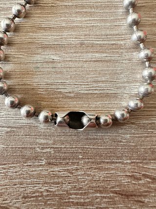 Pulsera cuentas plata Uno de 50