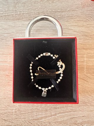 Pulsera cuentas plata Uno de 50