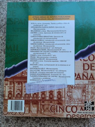 Pack libros Economía y Estadística, 1r año carrera