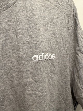 Camiseta Adidas Talla XL Gris y Negra