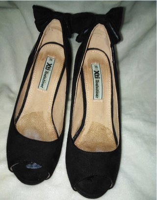 Botines de cuero real y tacones en piel de ante 36