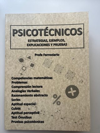 Libro psicotécnicos operador comercial Renfe