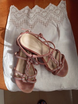 Sandalias Alma en Pena Mujer Rosa y Plata
