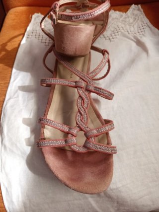 Sandalias Alma en Pena Mujer Rosa y Plata