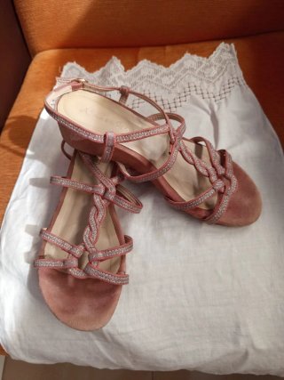 Sandalias Alma en Pena Mujer Rosa y Plata