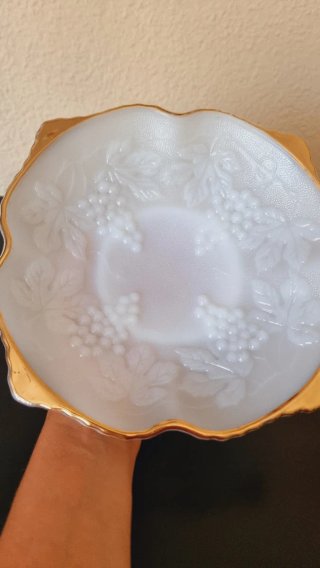 Plato Vintage Indiana Glass Dorado