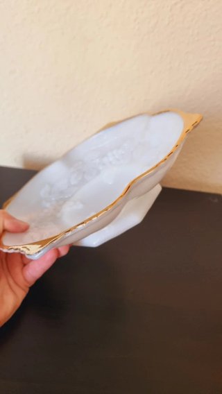 Plato Vintage Indiana Glass Dorado