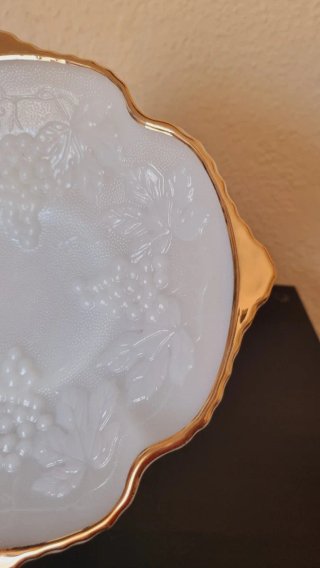 Plato Vintage Indiana Glass Dorado