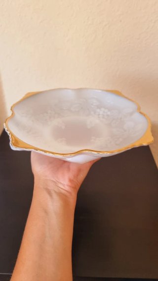 Plato Vintage Indiana Glass Dorado