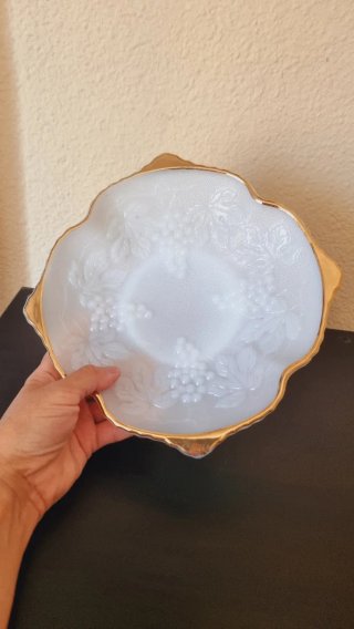 Plato Vintage Indiana Glass Dorado