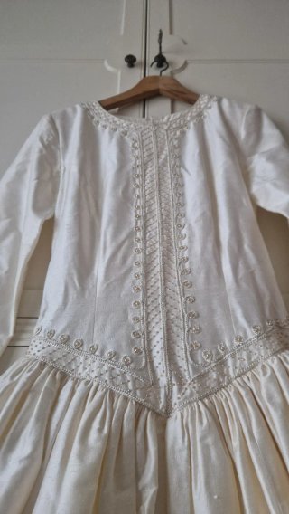 Vestido de novia de seda