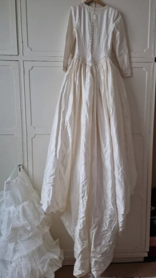 Vestido de novia de seda