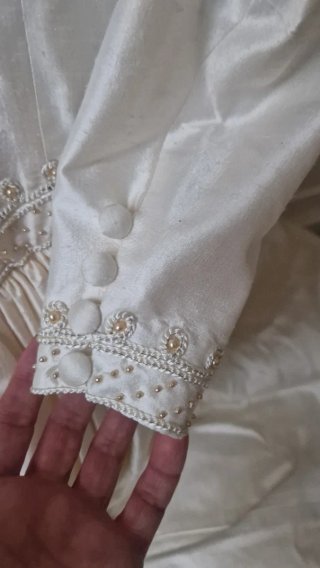 Vestido de novia de seda