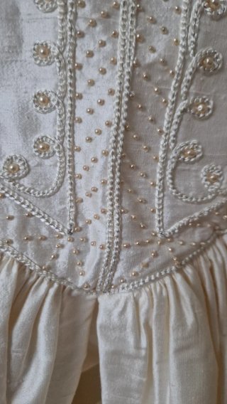 Vestido de novia de seda
