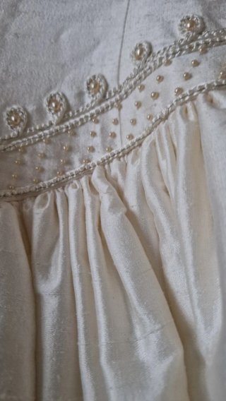 Vestido de novia de seda