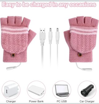 Guantes Calefactables USB Flintronic Rosas