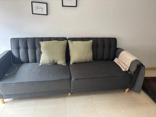 Sofá Cama Gris Oscuro